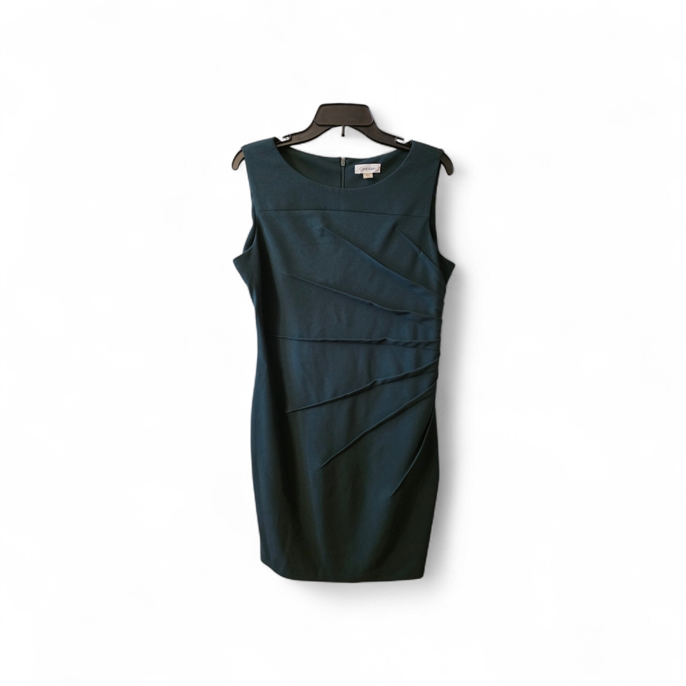Calvin Klein Elegant Teal Sleeveless Dress...NWOT Size 14